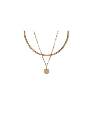 Collier Anne Klein Omega Chain With Coin Pendant   | AGW-4206222